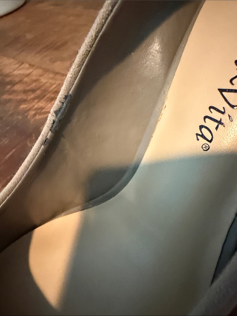 Bella Vita Taupe Suede Block Heel Pumps - Picture 7 of 8